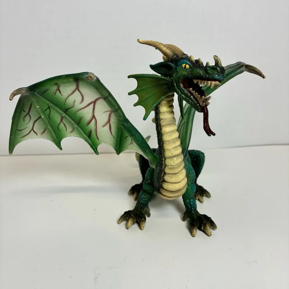 2003 Mythical Green Dragon Figure by Schleich World of Knights 5.5